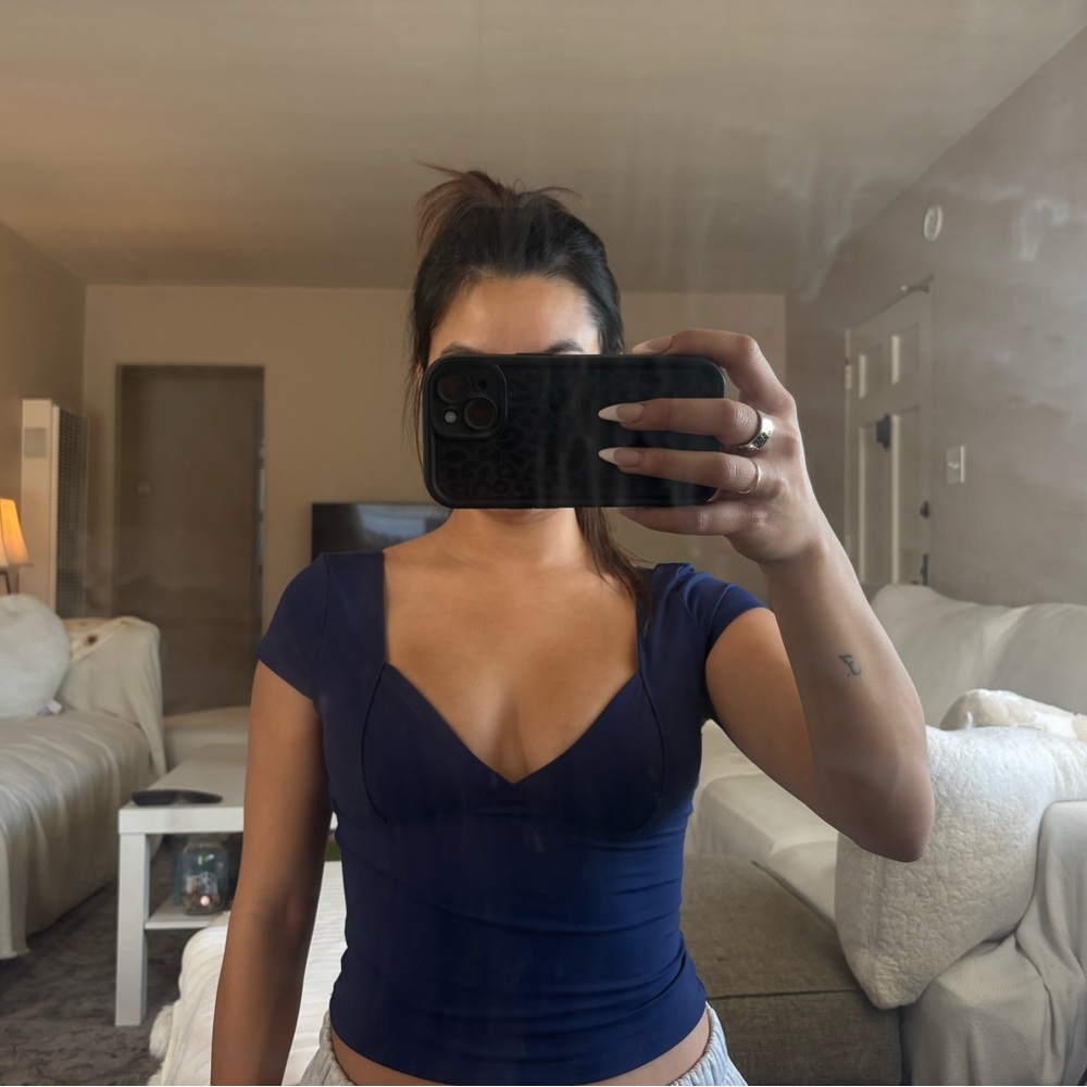 Amazon Women's Deep Blue Crop Top